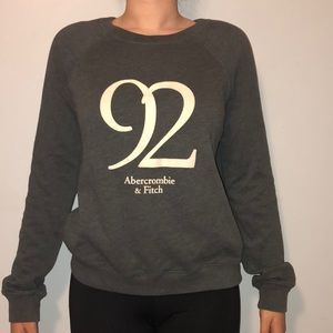 grey abercrombie & fitch crew neck